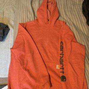 Salmon color mens carhartt hoodie